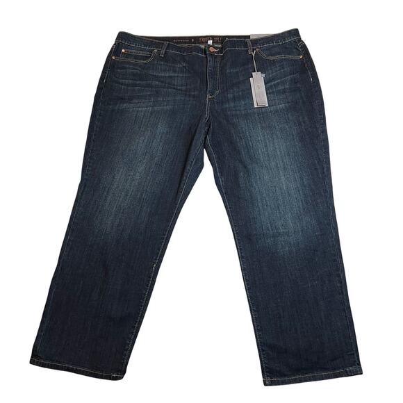 Jennifer Lopez Mid Rise Boyfriend Jeans Size 24W NEW Classic Casual Minimalist - Picture 1 of 12